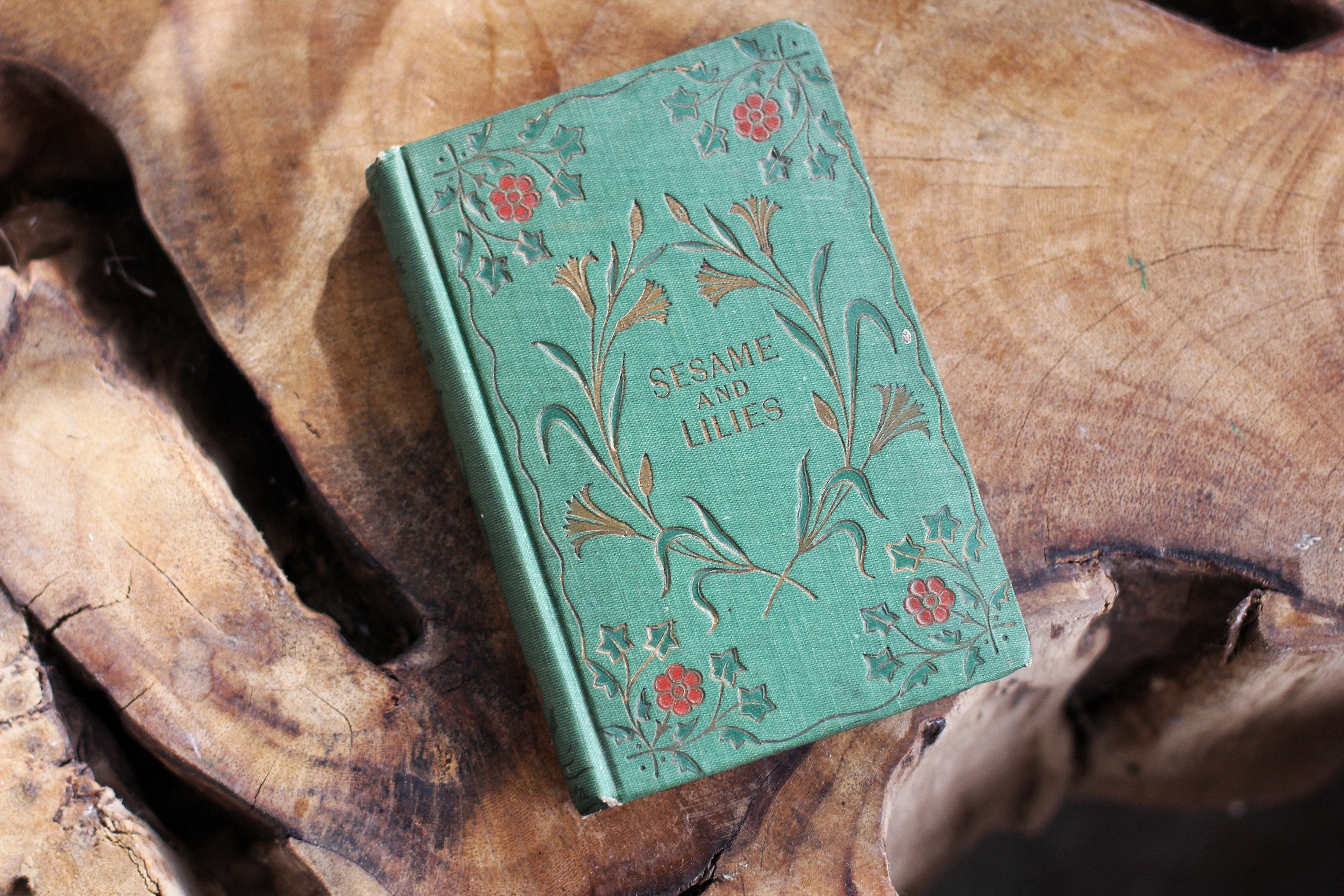 Antique Floral Victorian Book - Sesame And Lilies By John Ruskin | 1900