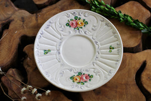 Vintage Porcelain Floral Italian Plate