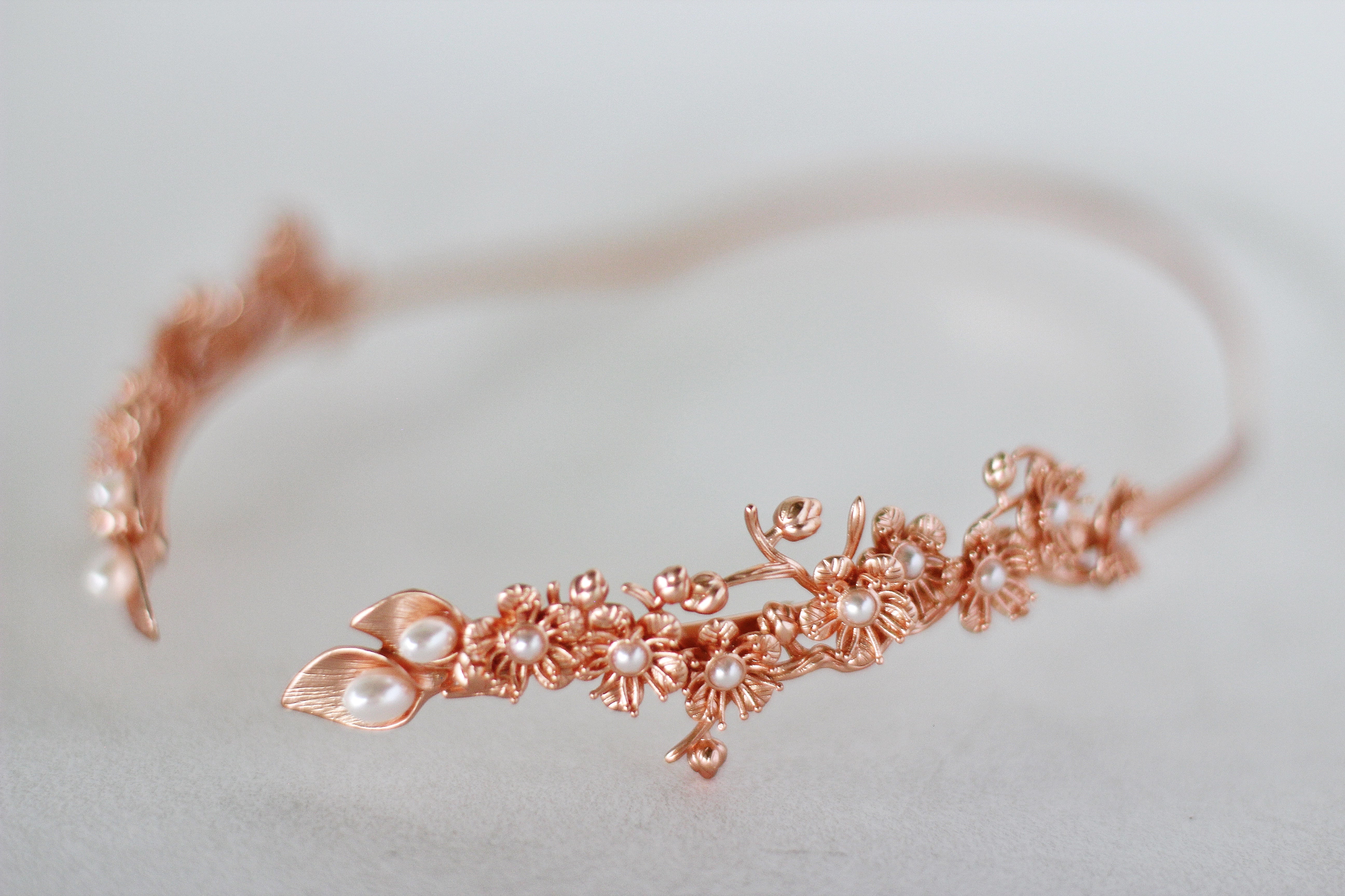 Royal Calla Lily Bloom Goddess Crown