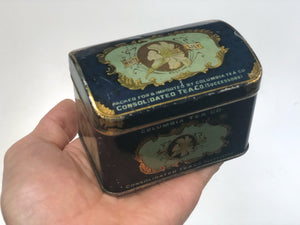 Antique Columbia Tea Co Tin Trinket