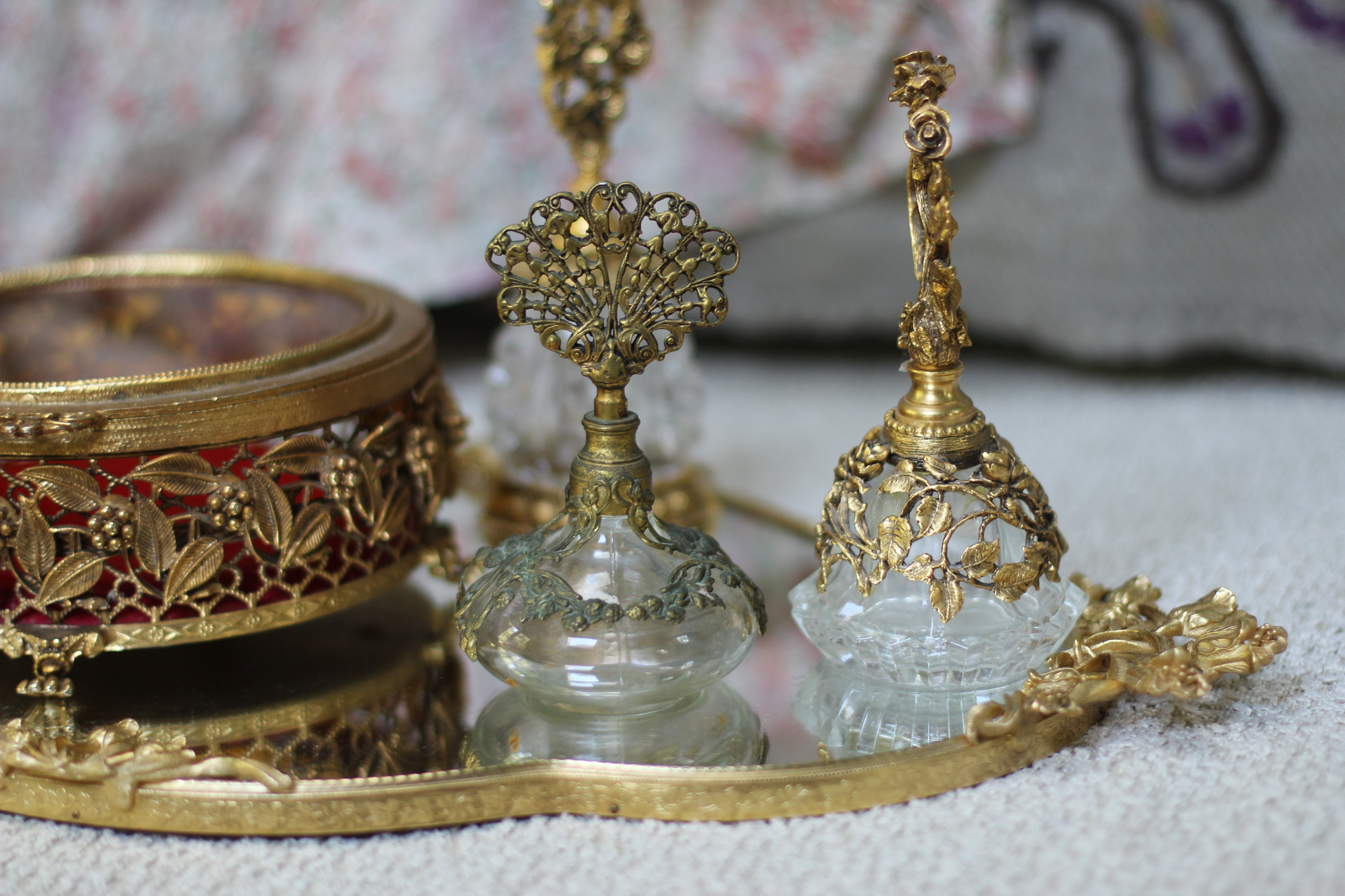 Antique Filigree Perfume Bottle