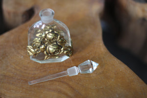 Antique Crystal Filigree Collar Perfume Bottle