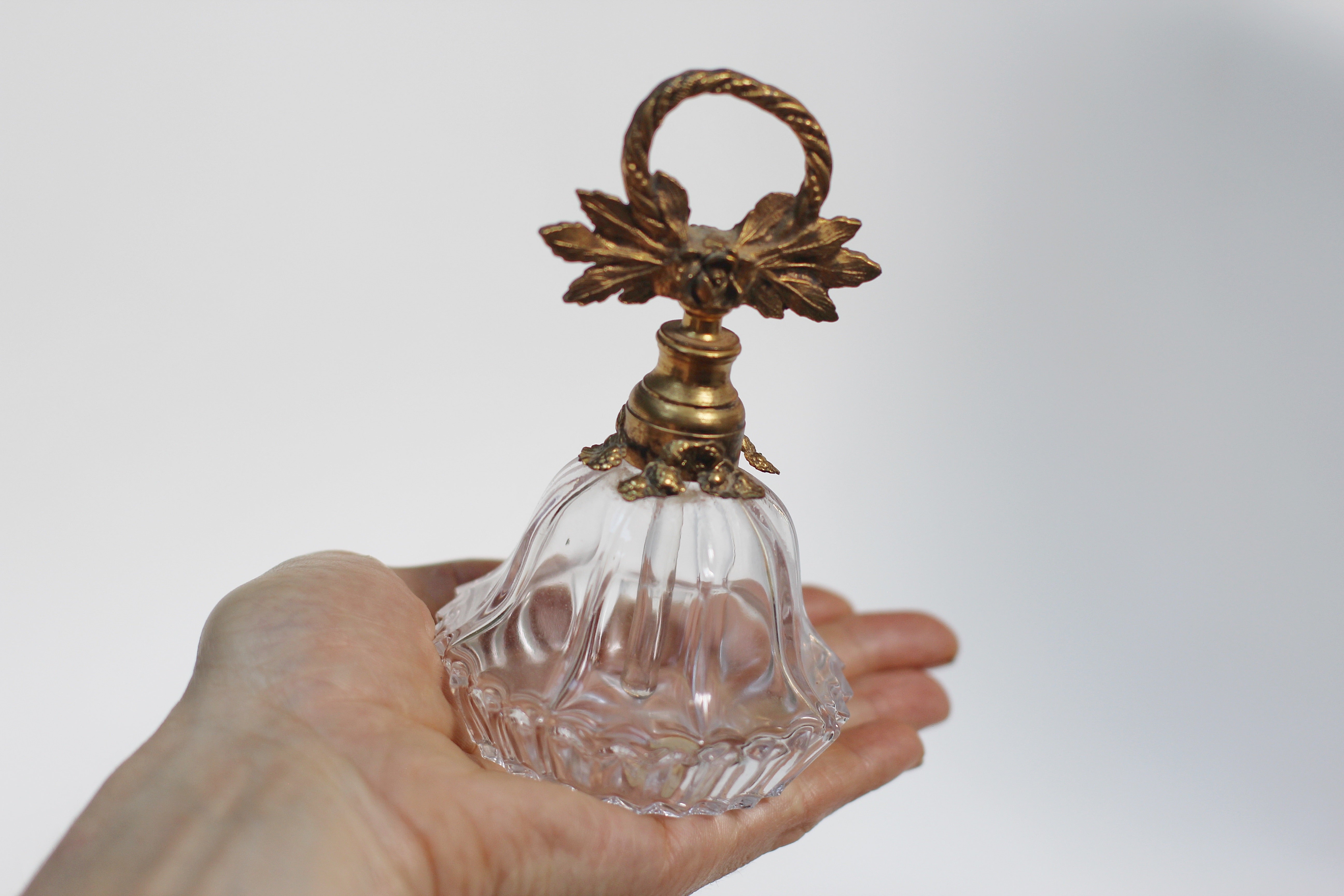 Antique Floral Topper Perfume Bottle