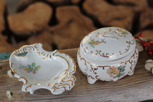Vintage Hand Painted Floral Porcelain Set
