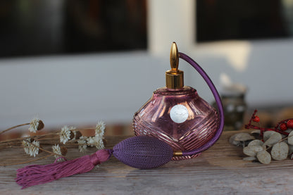 Antique Purple Long Spray Automizer Perfume Bottle
