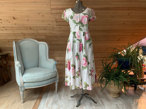 Vintage Floral Carol Anderson Summer Dress