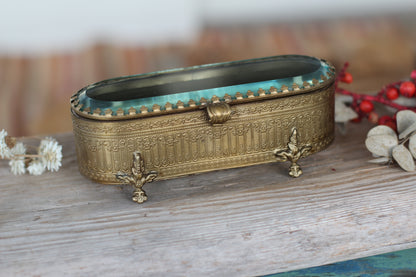 Antique Rare French Victorian Jewelry Box
