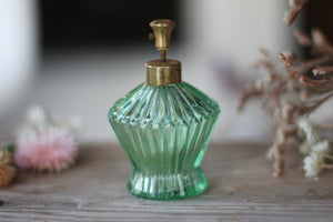 Vintage Green Perfume Bottle