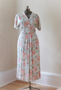 Vintage Peonies Floral Carol Anderson Dress