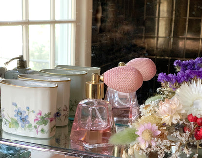 Antique Pink Perfume Bottle