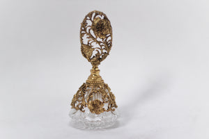 Antique Floral Dogwood Glass Matson Perfume Bottle