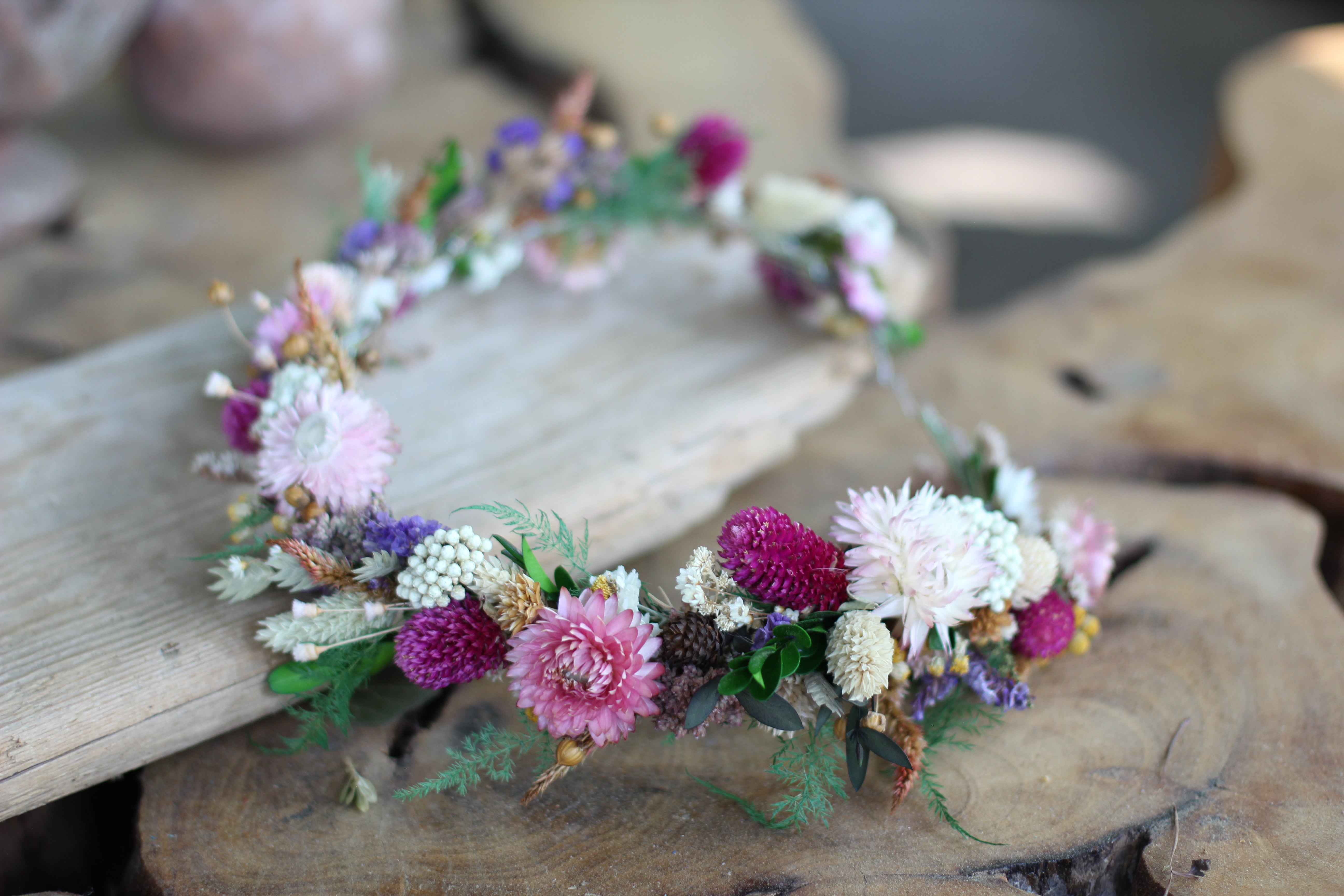 Preorder * Dried Flowers Full Circlet