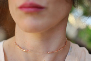 Rustic Branch w/ Seed Pearls Choker