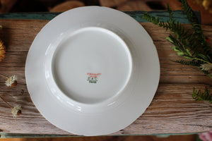 Vintage Limoges France Ivy Leaves Porcelain Salad Plate