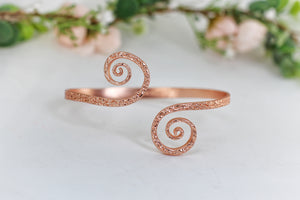 Spiraling Dreams Hammered Arm Band