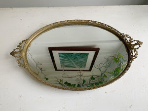 Victorian Antique Mirror Tray