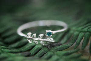 Fern & Jade Crystal Ring