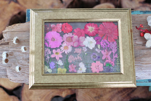 Pressed Flowers Framed Collage