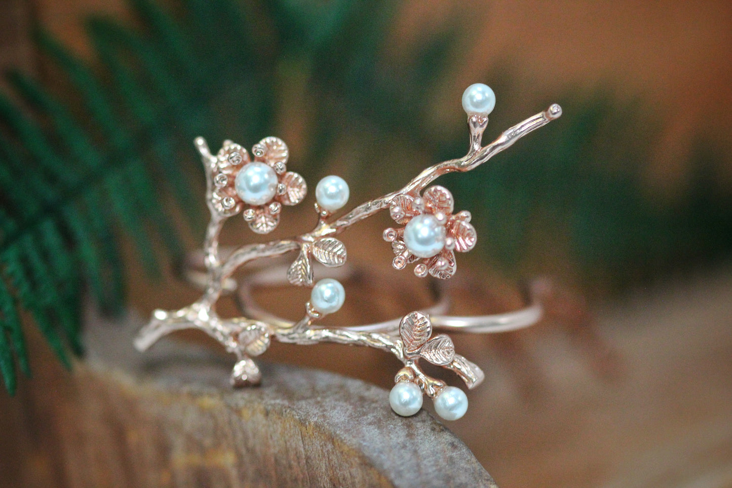 Royal Sakura / Cherry Blossom Branch Hair Prong
