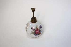 Vintage Floral Porcelain Perfume Bottle