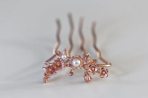Spring Blossom Floral Hair Prong