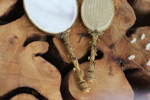 Antique Etched Roses Vanity Set