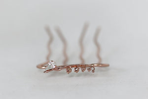 Preorder*** Dainty Crystal Lily of the Valley Floral Hair Prong