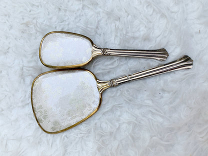 Antique Mauve Flowers Vanity Set