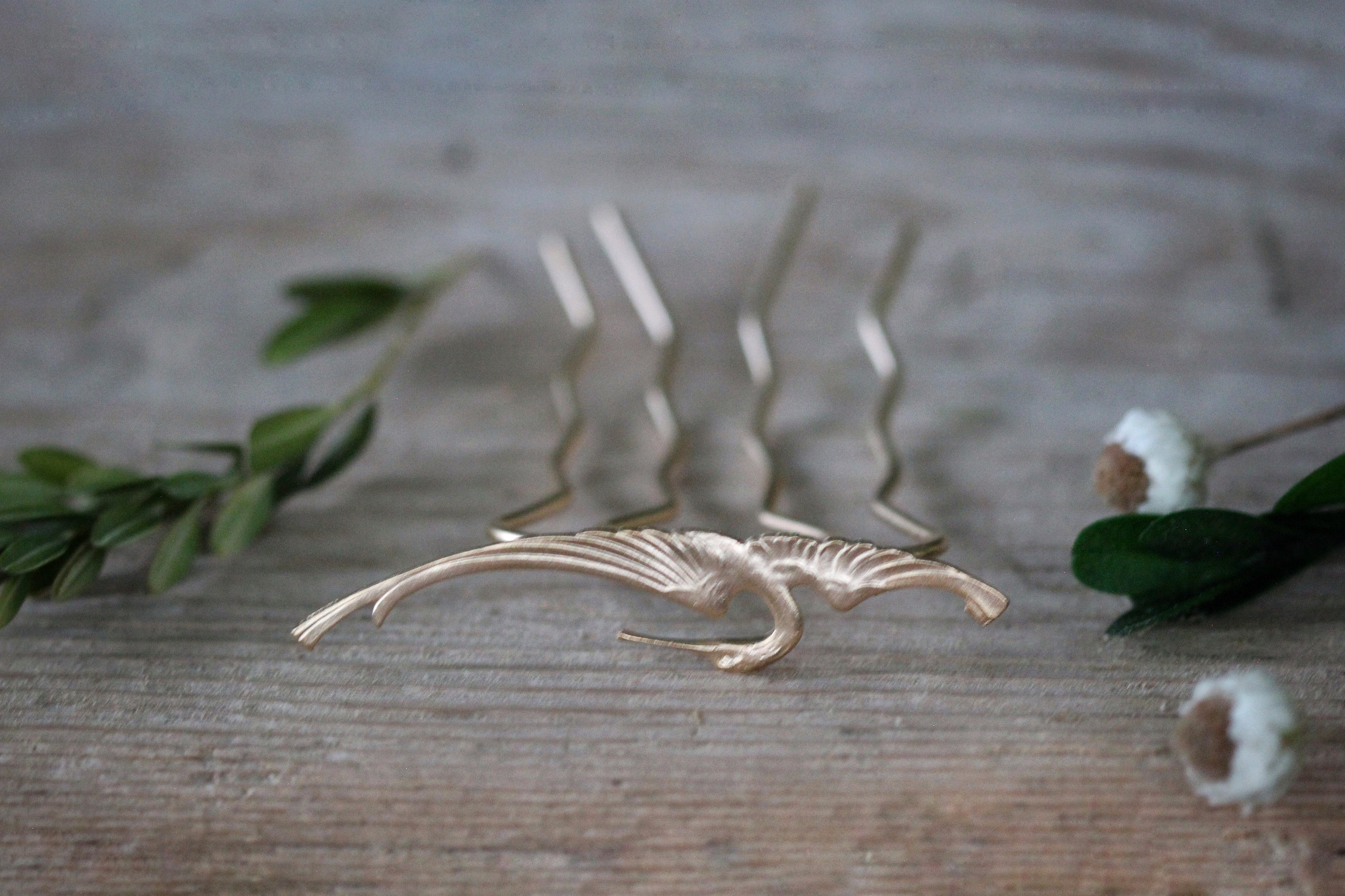 Crane Bird Hair Prong
