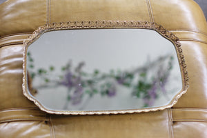 Antique Filigree Mirror Tray