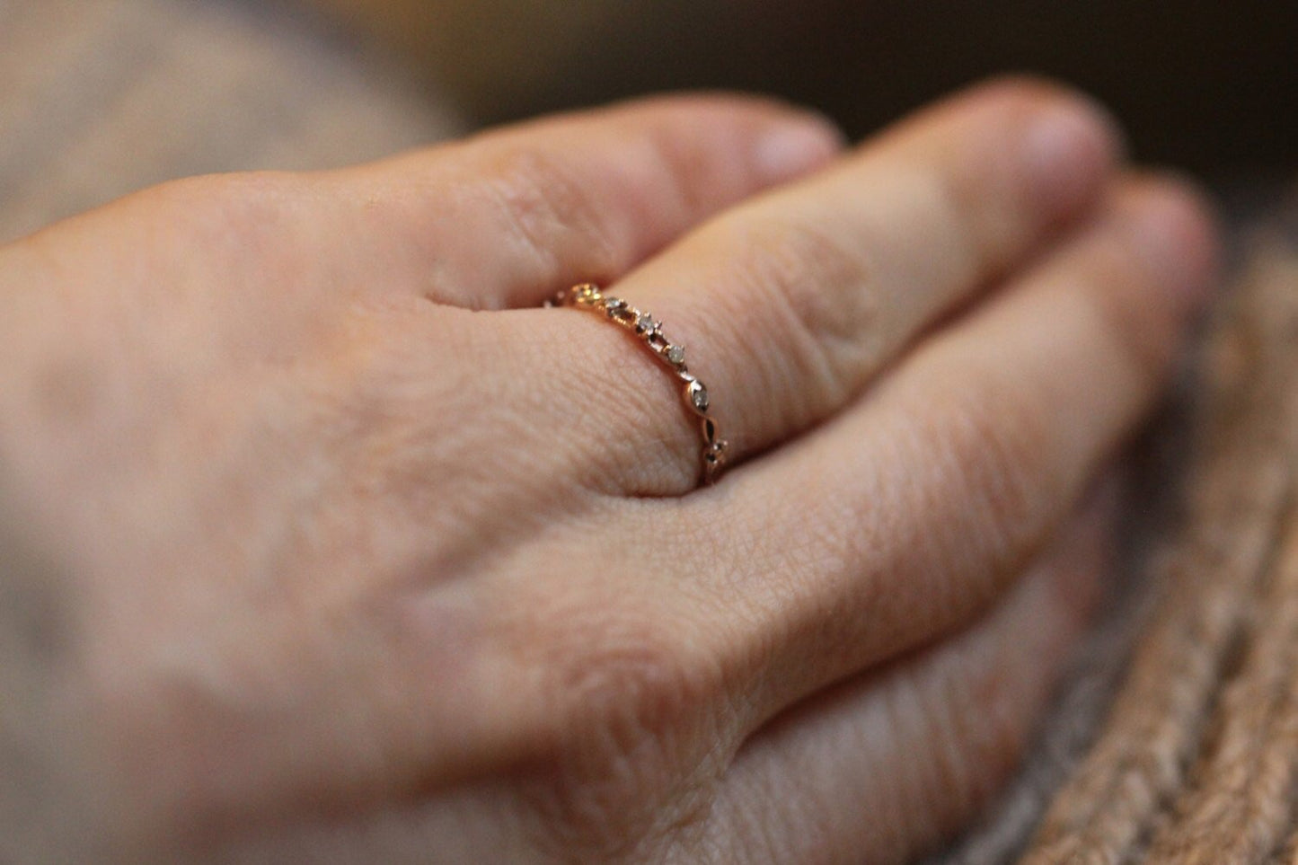 Made to Order* Swirly Floral Loops Diamonds Ring