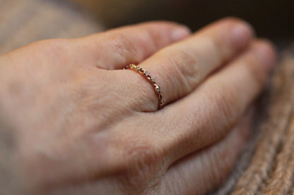 Made to Order* Swirly Floral Loops Diamonds Ring