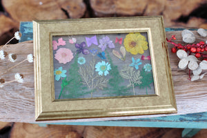 Pressed Flowers Framed Collage