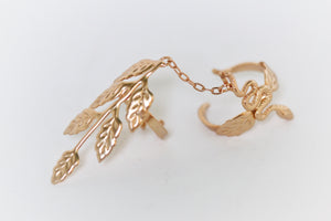 Preorder * Full Ring Snake & Leaves Ring