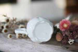 Antique Floral Rose Porcelain Creamer