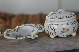 Vintage Hand Painted Floral Porcelain Set