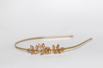 Preorder * Rose & Leaves Headband