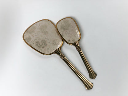 Antique Mauve Flowers Vanity Set