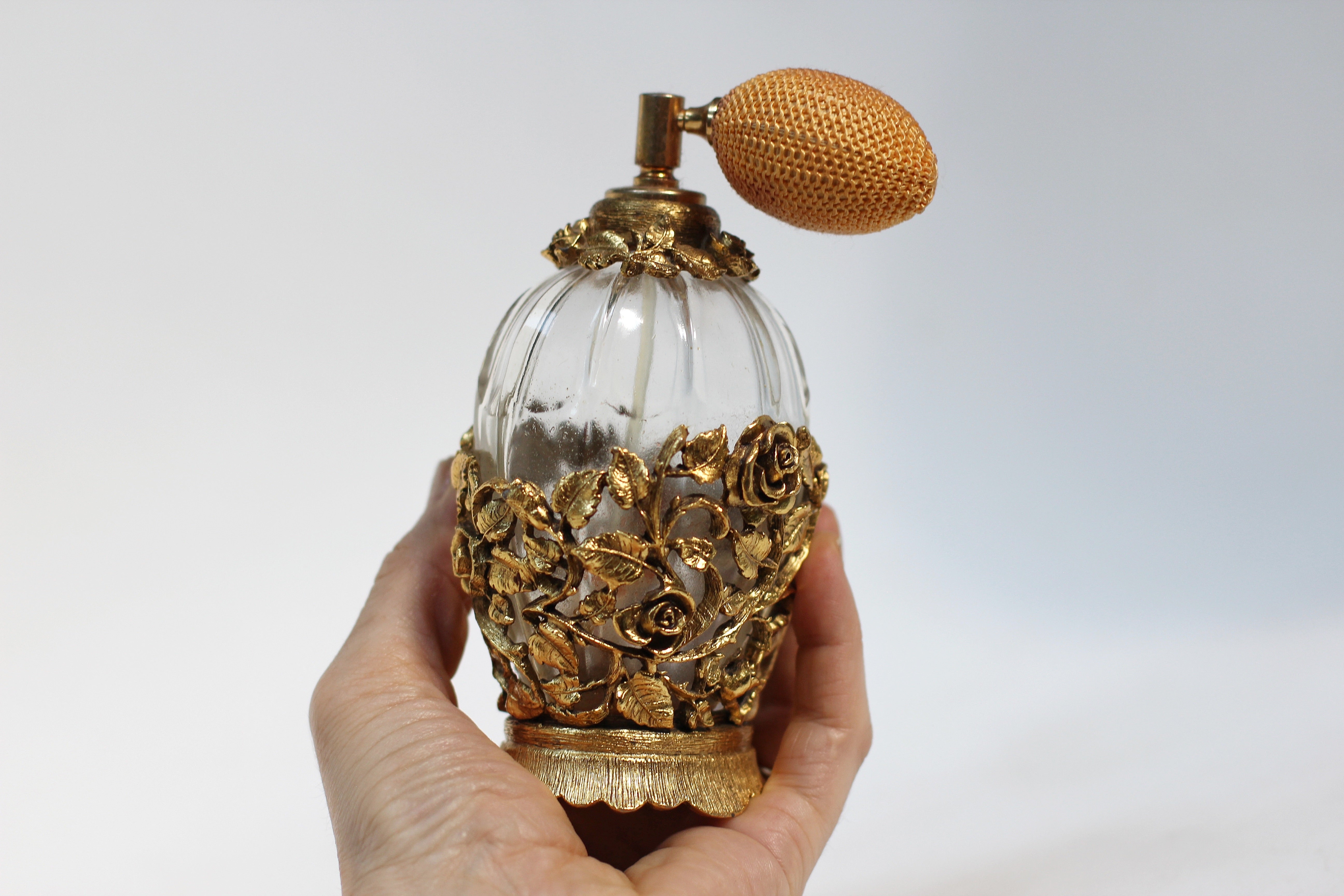 Antique Matson Automizer Perfume Bottle