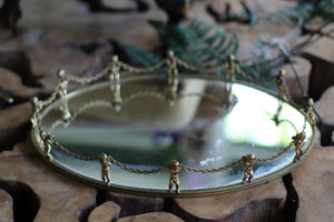 Antique Cherubs / Angels Mirror Tray