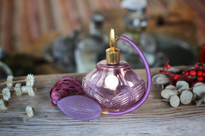 Antique Purple Long Spray Automizer Perfume Bottle