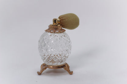 Antique Stylebuilt Ormolu Atomizer Perfume Bottle