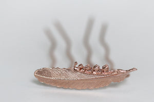 Preorder* Feather Lily of the Valley Hair prong