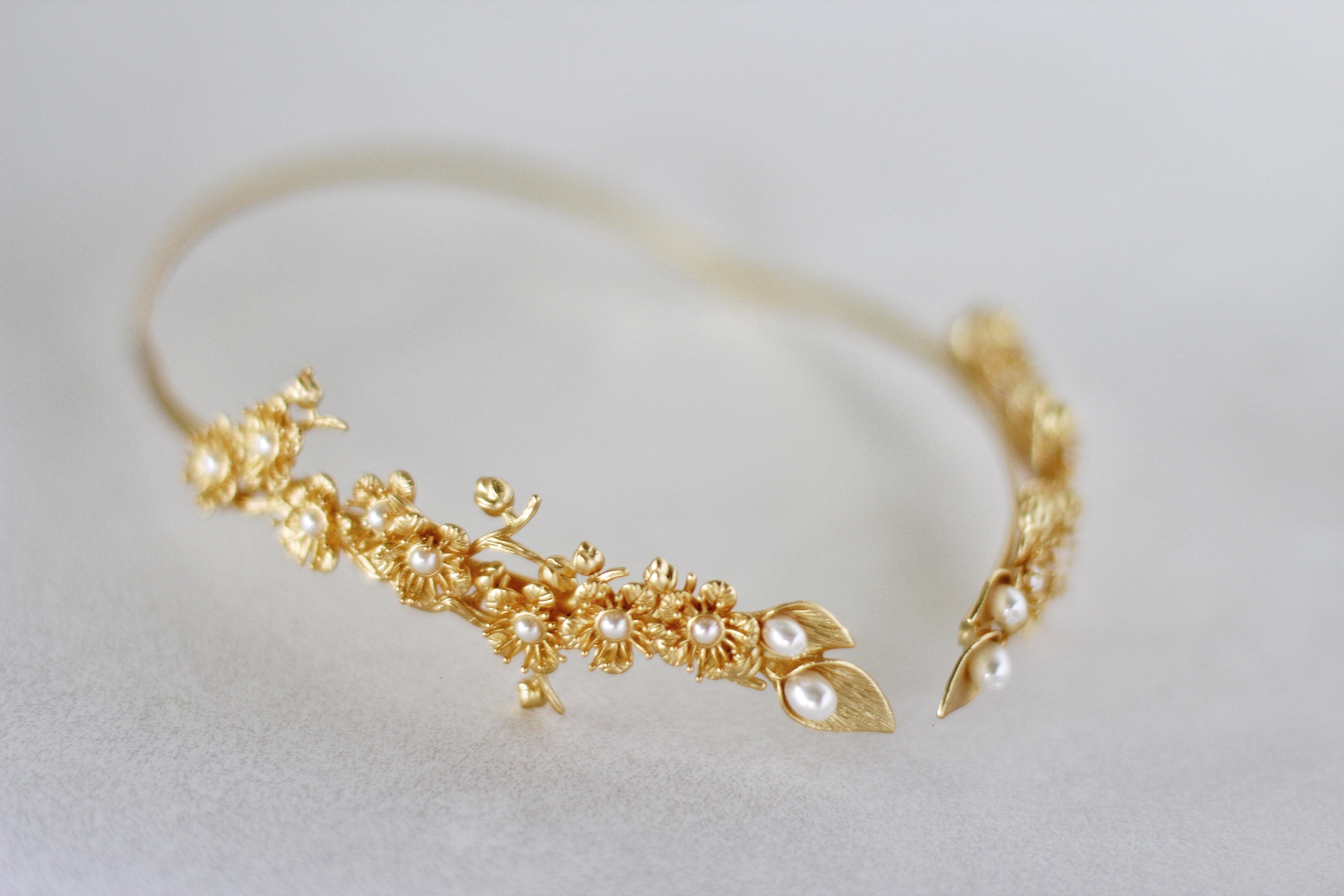 Royal Calla Lily Bloom Goddess Crown