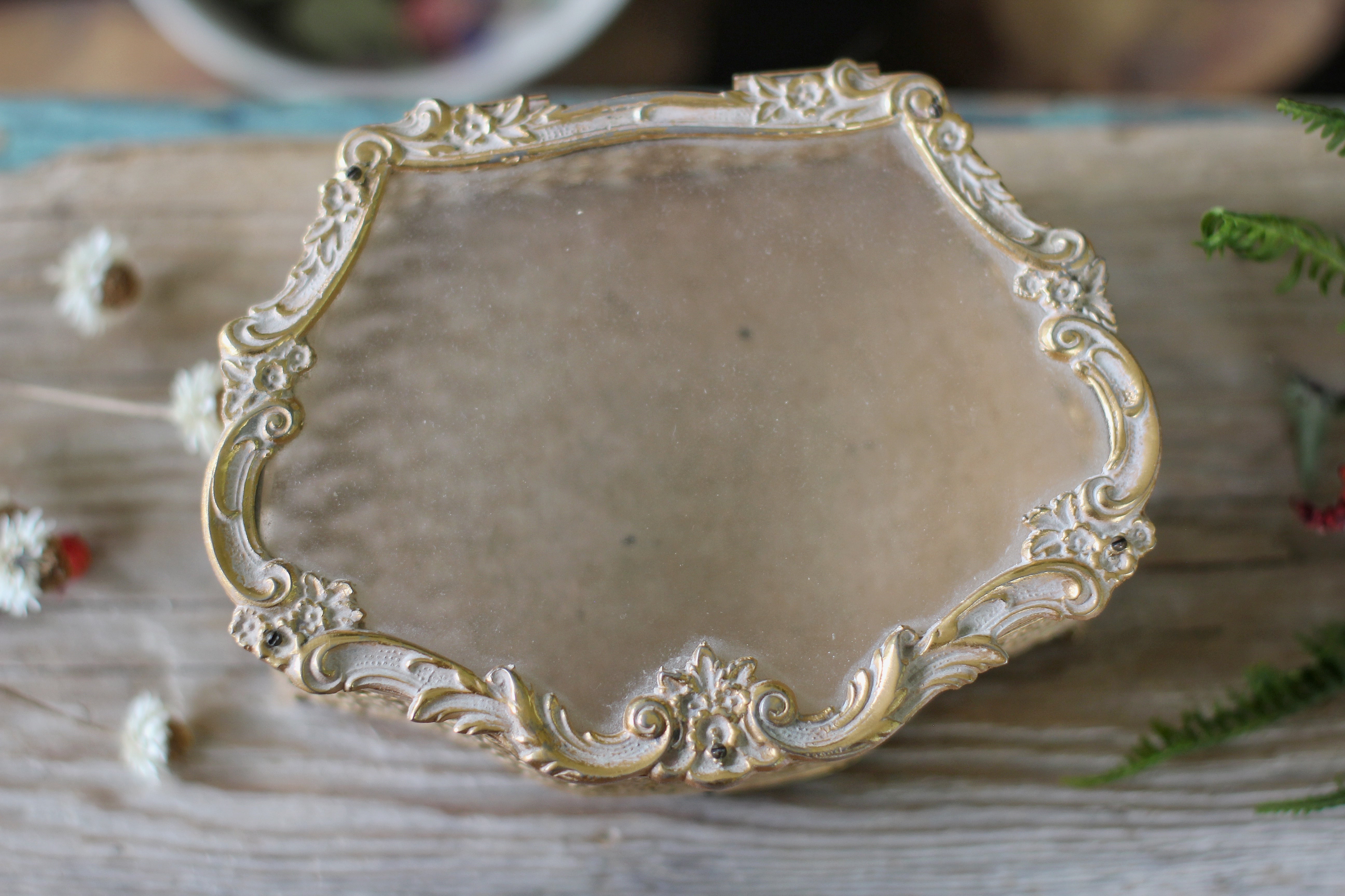 Antique Gilded Gold Filigree Jewelry Box