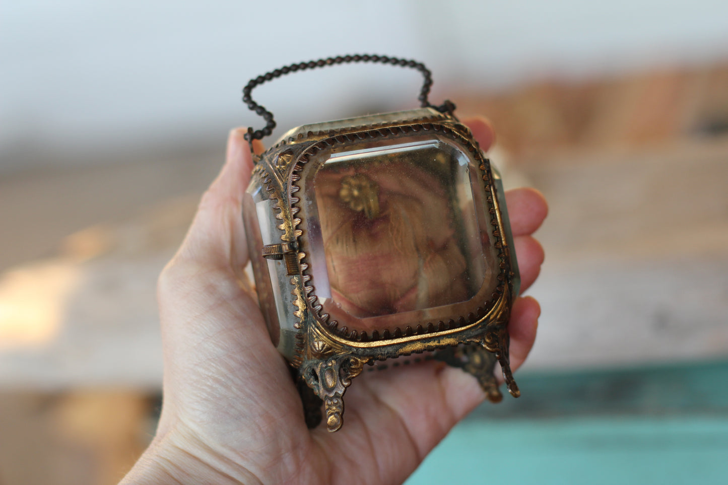Antique French Victorian Watch display case