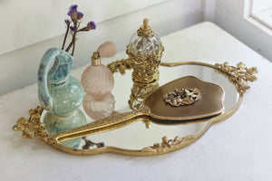 Antique Tulip Mirror Tray