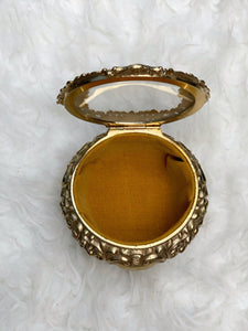 Antique Gold Gilt Jewelry Box