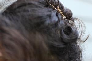 Preorder*** Dainty Crystal Lily of the Valley Floral Hair Prong