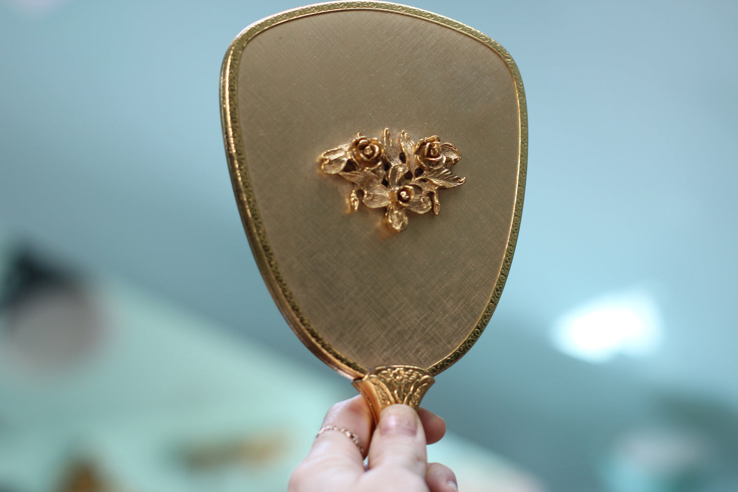 Antique Floral Vanity Set